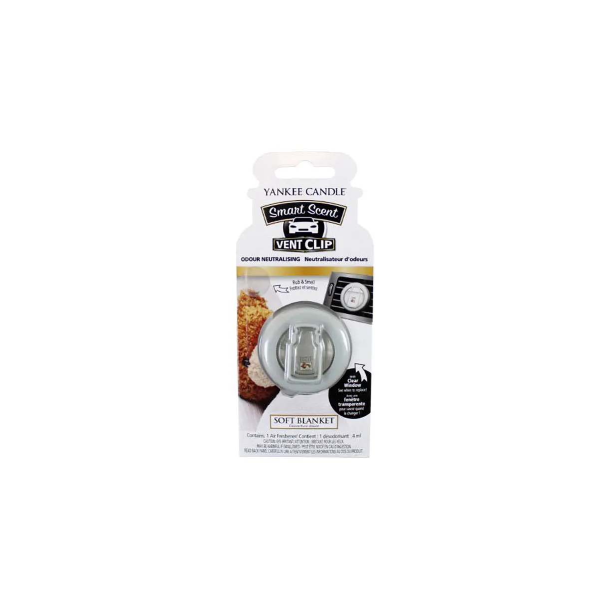 Yankee Candle Soft Blanket Smart Scent Vent Clip Air Freshener