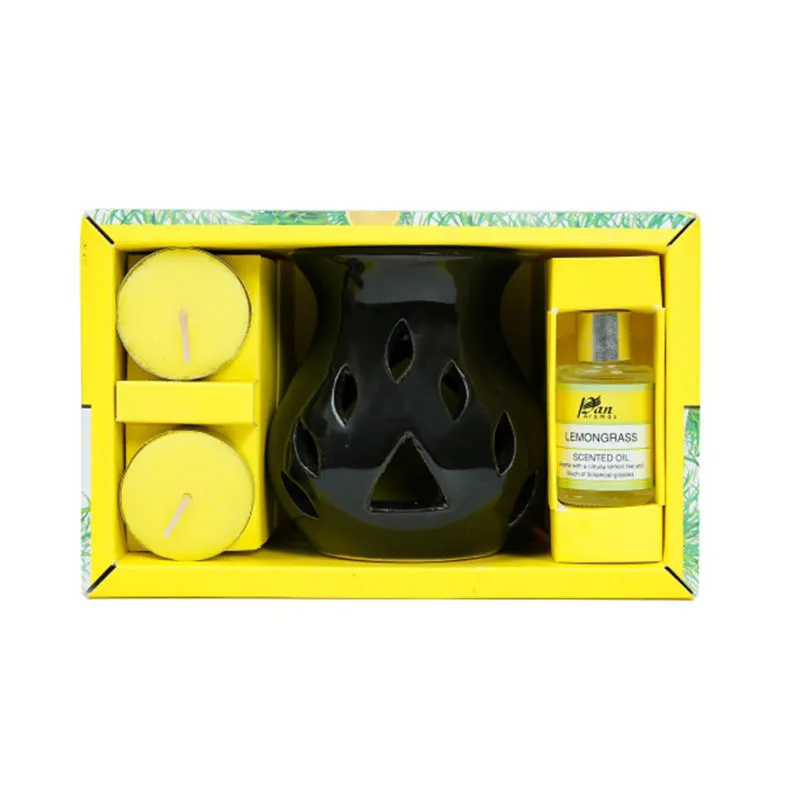 Pan Aromas Lemon Grass Burner Gift Set