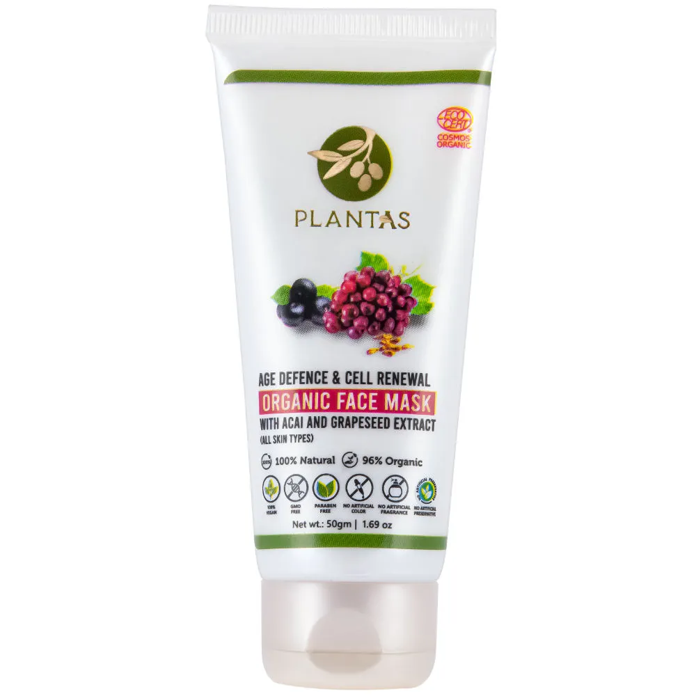 PLANTAS Age Defence & Cell Renewal Organic Face Mask