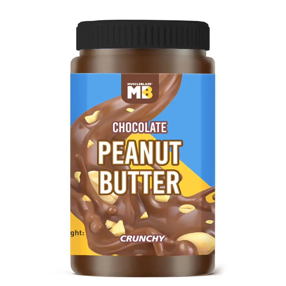 MuscleBlaze Chocolate Peanut Butter OP,  1 kg  Crunchy