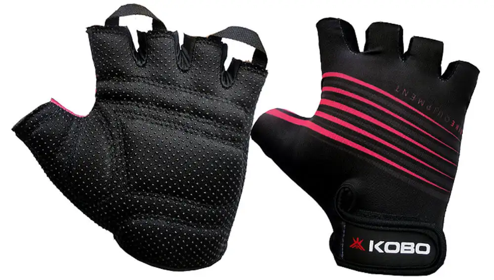 KOBO Weightlifting Gym Gloves (CG-02),  Black  XL