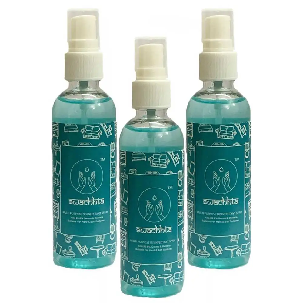 Swachhta Multi Purpose Disinfectant Spray,  Special Flower Oil Fragrance  100 ml  Remove 99.9% of Germs & Bacteria (Pack of 3)