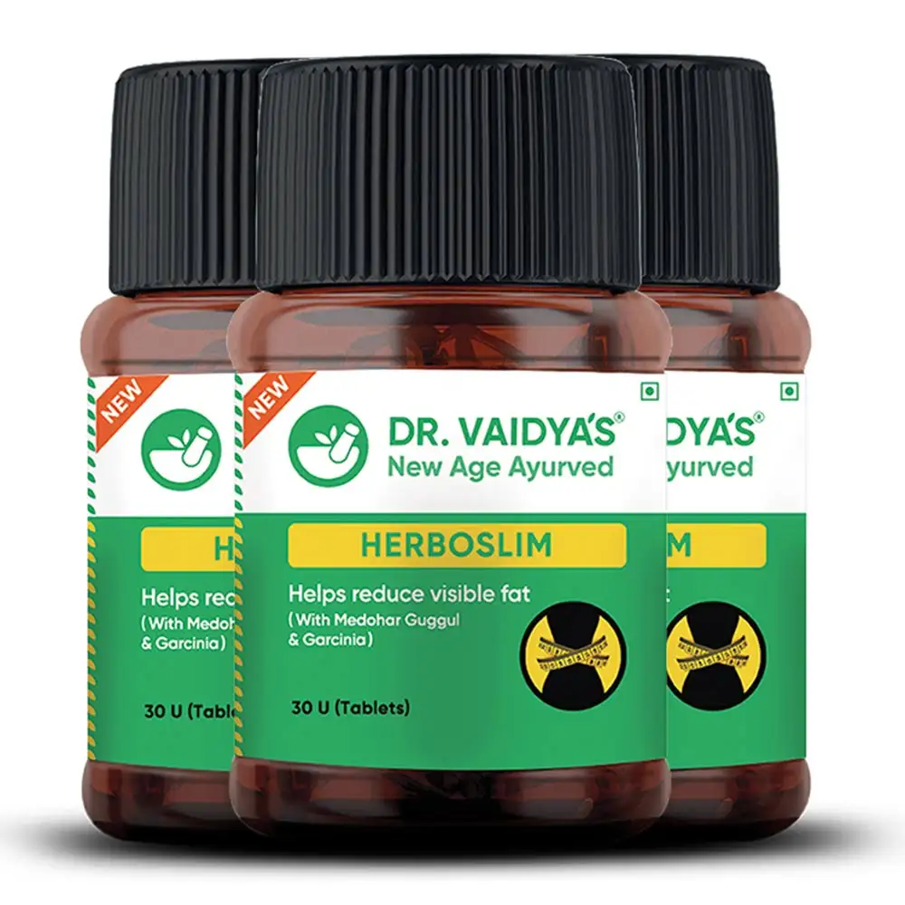 Dr. Vaidya's Herboslim (Pack of 3),  30 tablet(s)