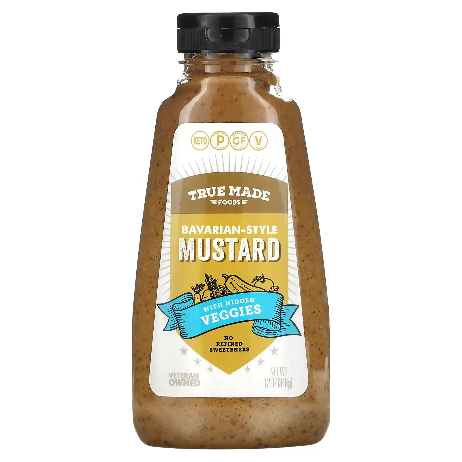 Bavarian Style Mustard with Hidden Veggies, 12 oz (340 g)