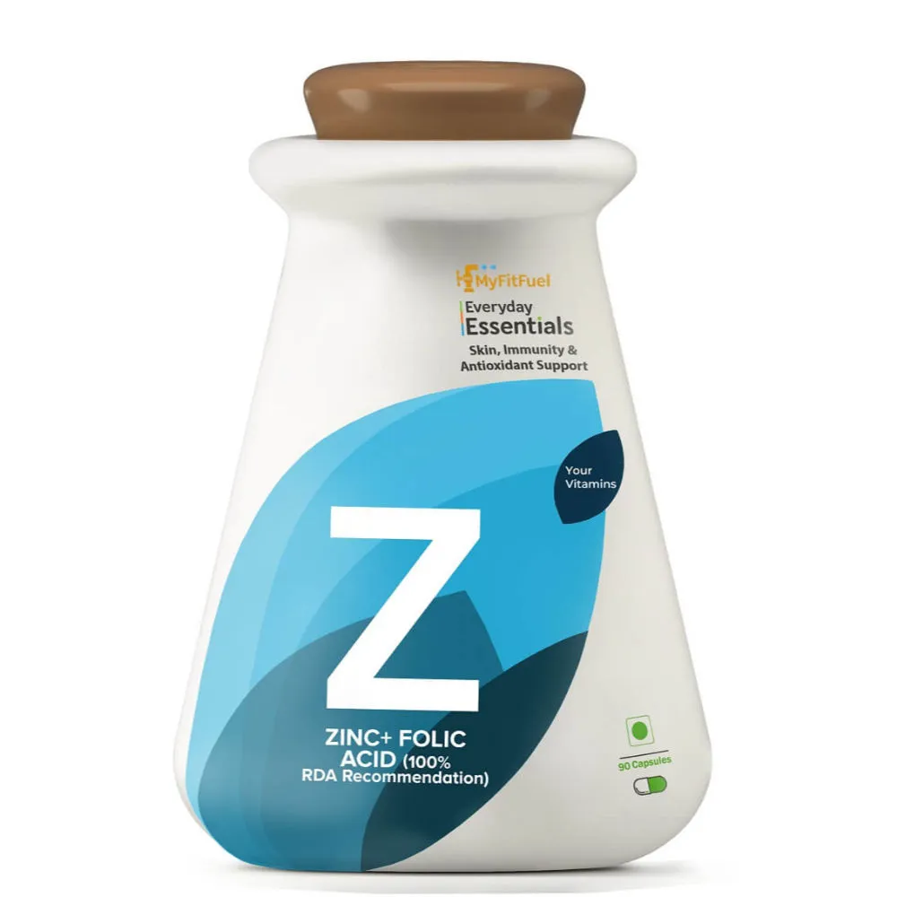 MyFitFuel Zinc + Folic Acid (100% Rda Recommendation)