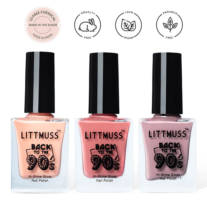 Littmuss Made In The Shade Back To The 90's Hi-shine Gloss Nail Polish Combo