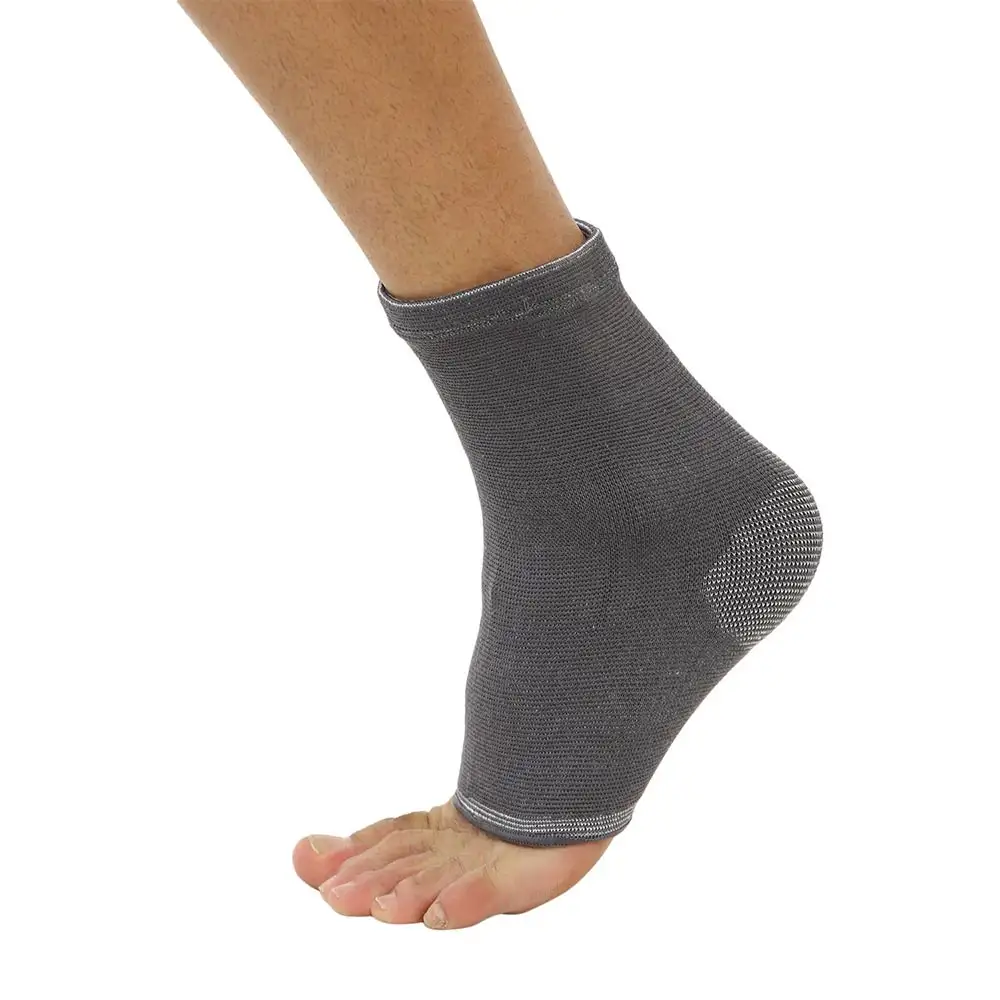 Nivia Orthopedic Ankle Support Knitted Slip in Style,  Grey  Medium