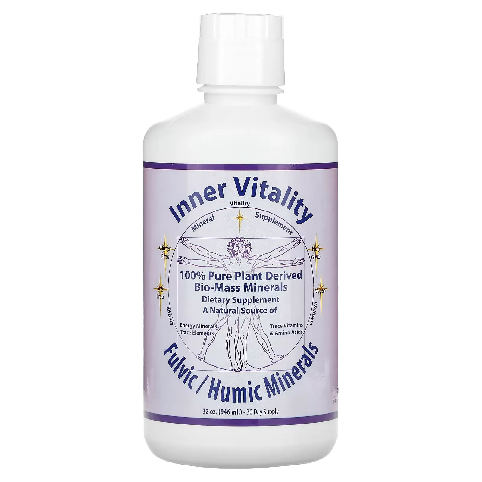 Inner Vitality, Fulvic/Humic Minerals, 32 oz (946 ml)