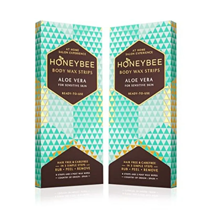 Honeybee Aloe Vera Body Wax Strips - Pack Of 2