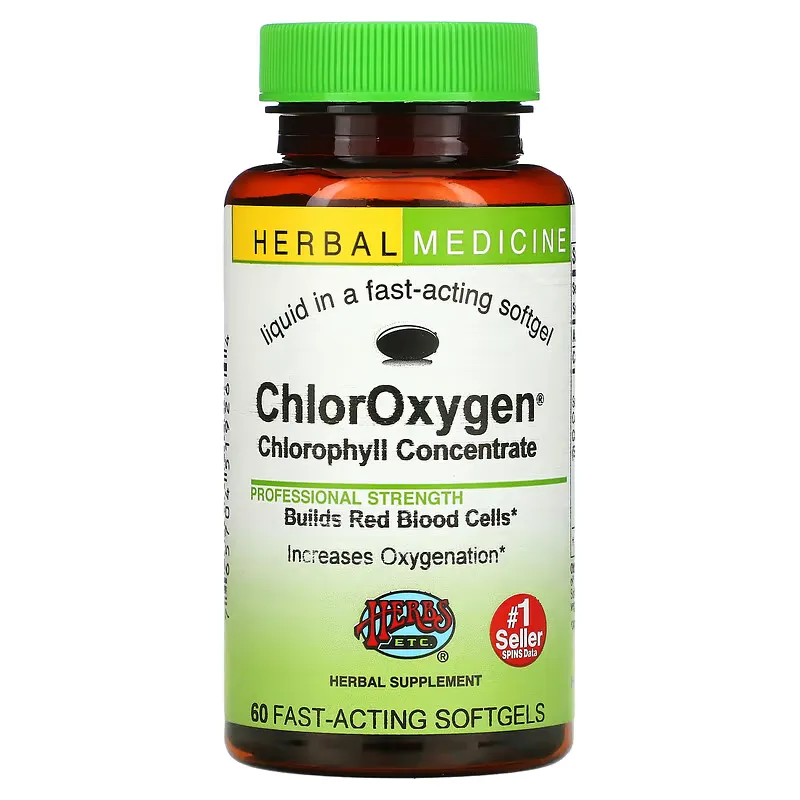 ChlorOxygen, Chlorophyll Concentrate, 60 Fast-Acting Softgels