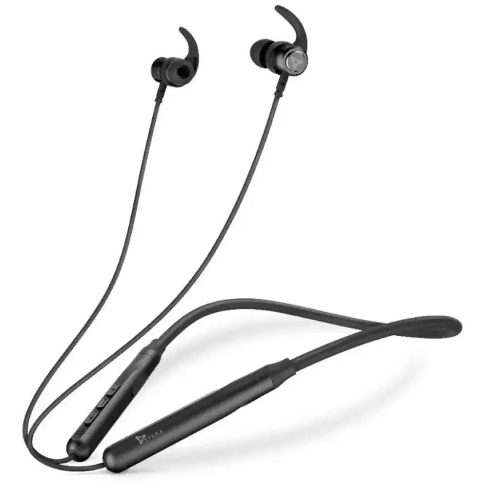 Syska HE 5400 Pro Bluetooth Headset,  Black