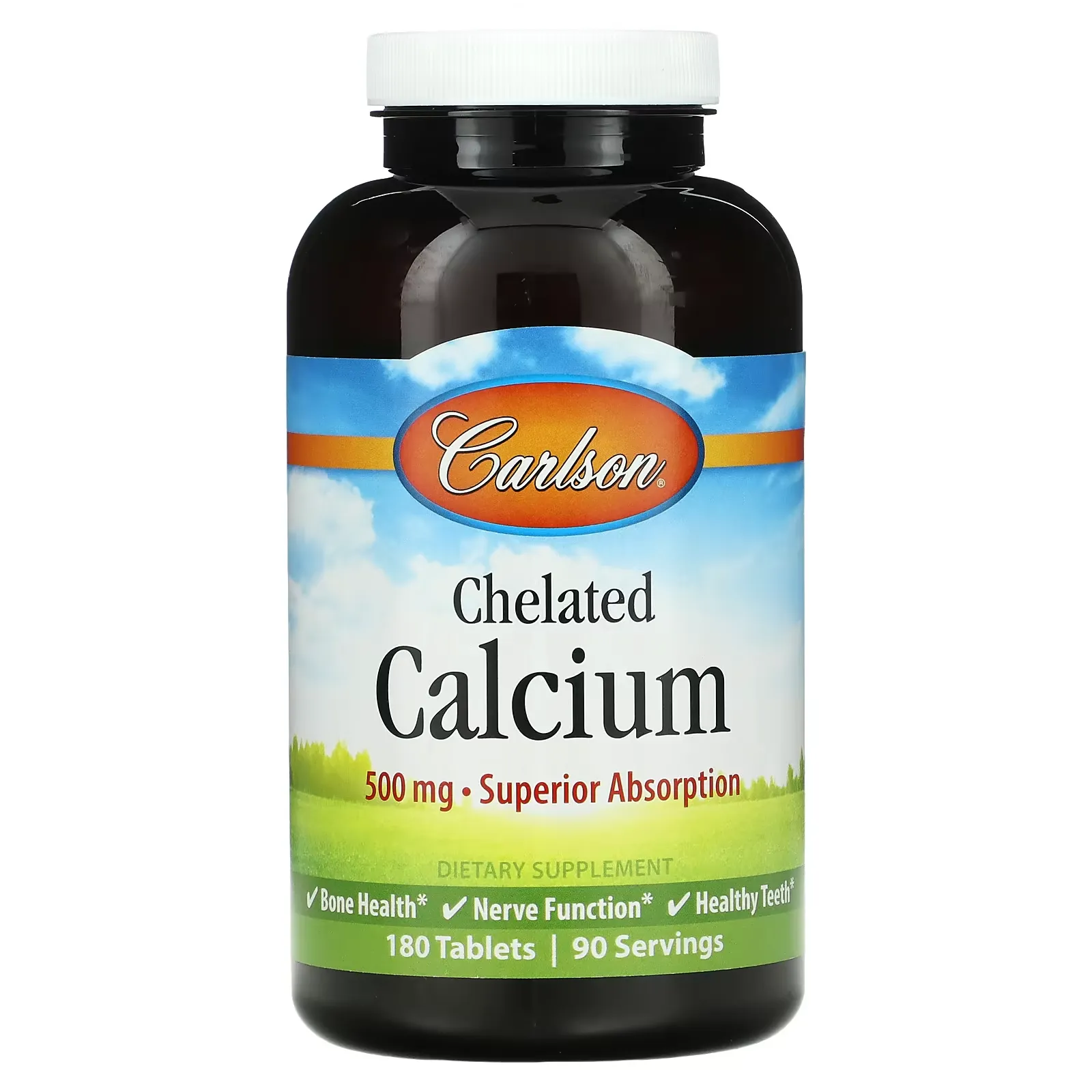 Chelated Calcium, 250 mg, 180 Tablets