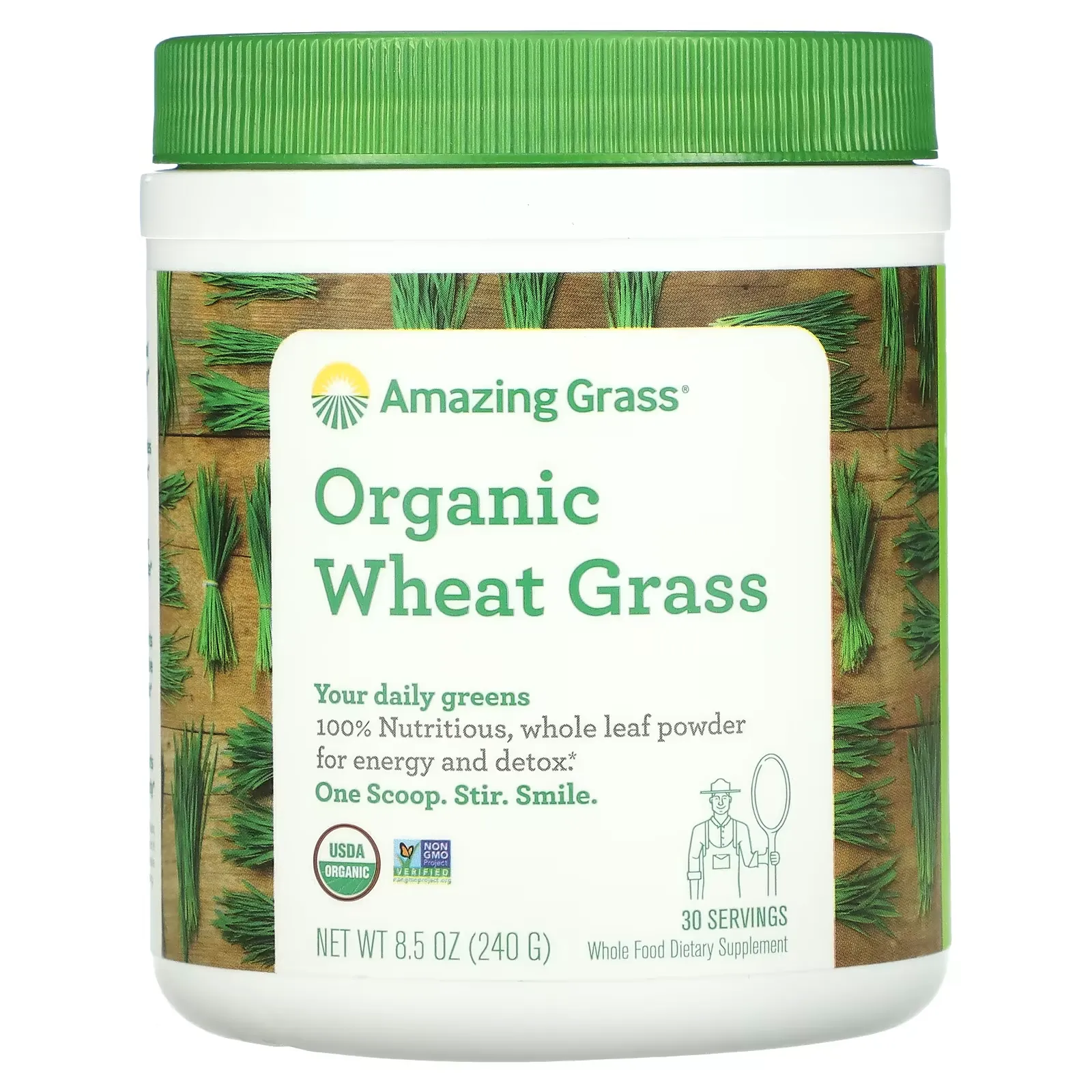 Organic Wheat Grass, 8.5 oz (240 g)