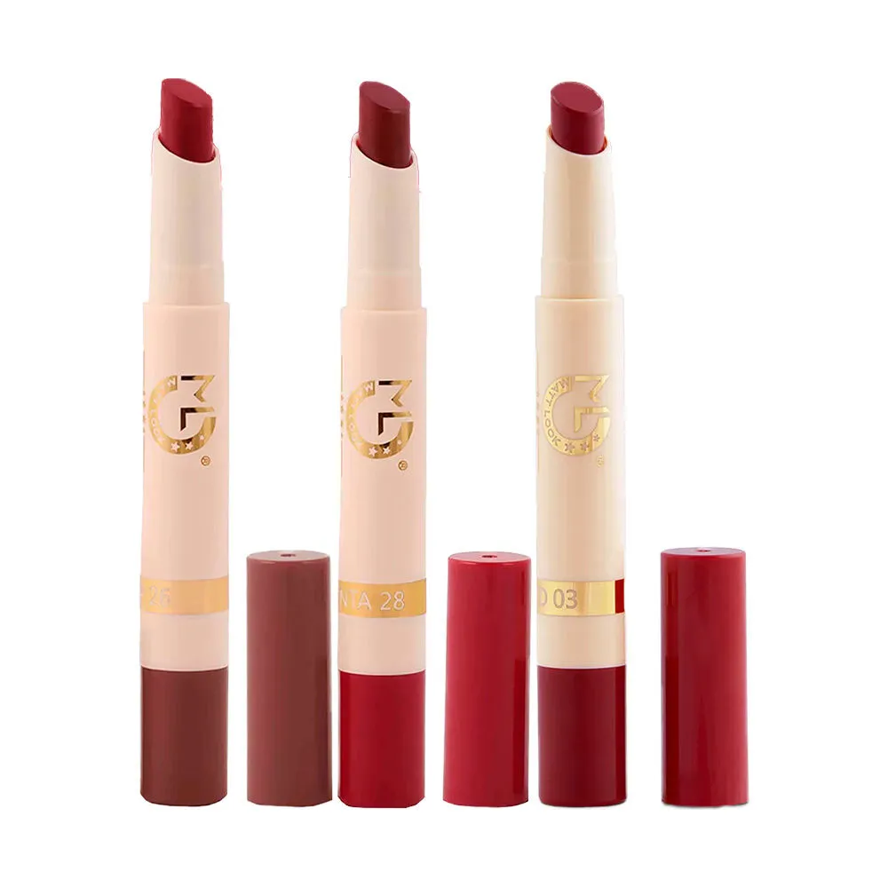 Matt look Velvet Smooth Non-Transfer Waterproof Lipstick Combo - 7