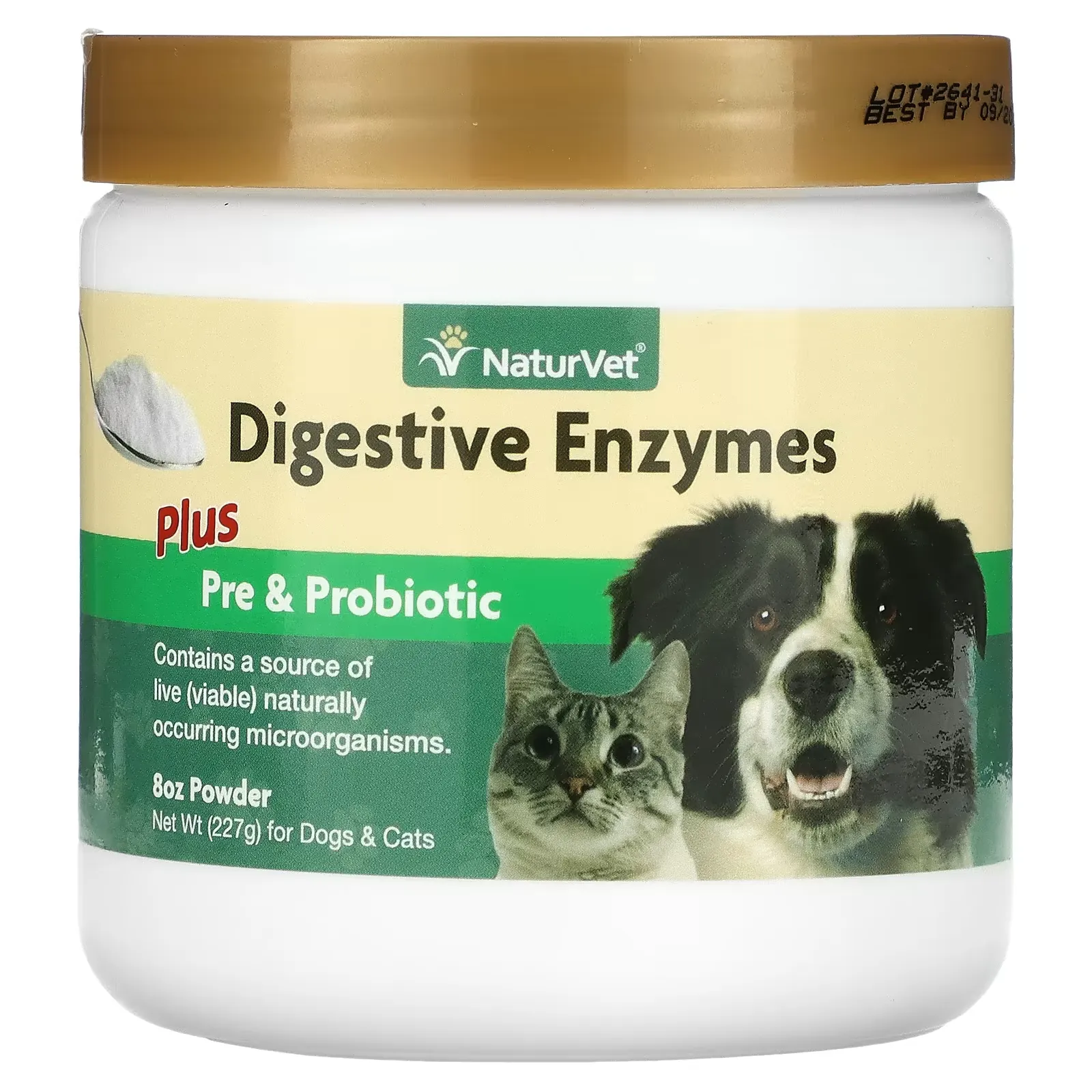 Digestive Enzymes Plus Pre & Probiotic Powder, For Dogs & Cats, 8 oz (227 g)