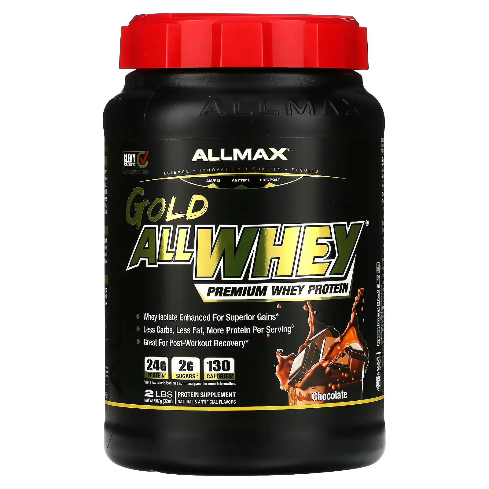 Gold AllWhey, 100% Premium Whey Protein, Chocolate, 2 lbs (907 g)