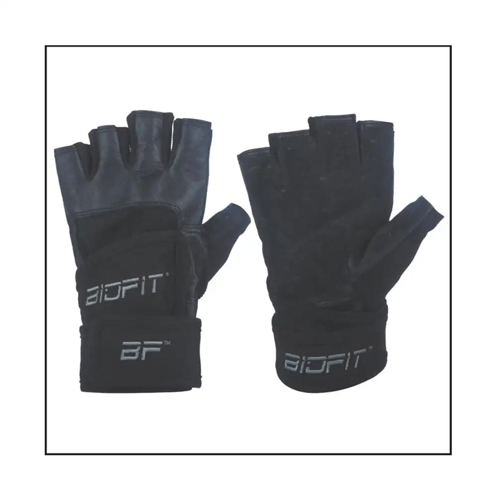 Biofit Classic Wrist Wrap Gloves (1110),  Black  Medium