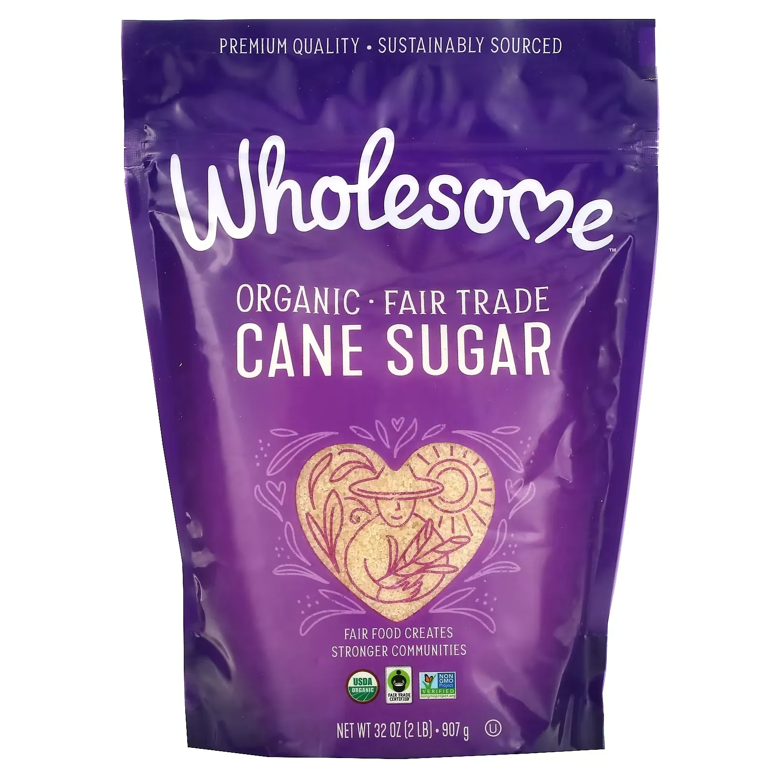 Organic Cane Sugar, 2 lb (907 g)