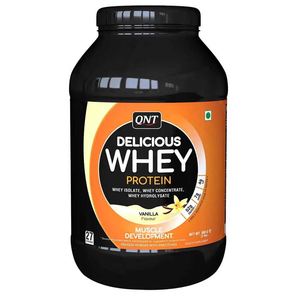 QNT Delicious Whey Protein,  2 lb  Vanilla