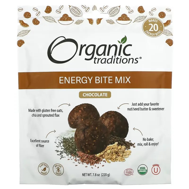 Energy Bite Mix, Chocolate, 7.8 oz (220 g)