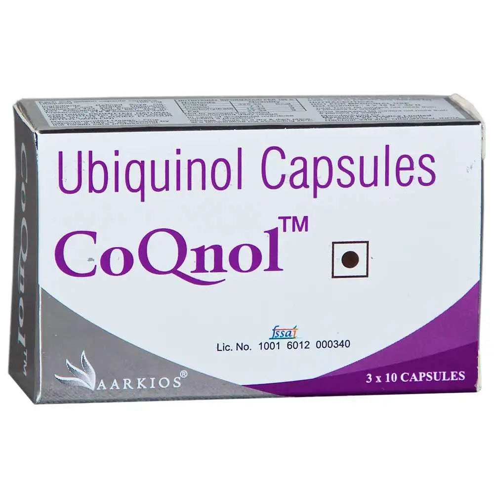 HealthAid Aarkios CoQnol (Ubiquinol) 100mg,  10 capsules