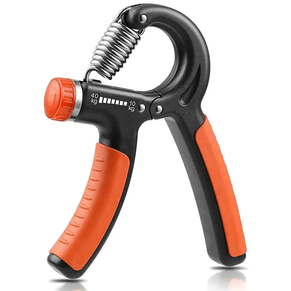 Strauss Adjustable Hand Grip Strengthener,  Black and Orange