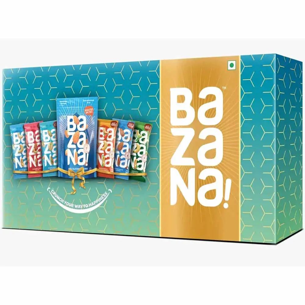 Bazana Healthy Gift Pack,  6 Different Flavor Nuts  7 Piece(s)/Pack