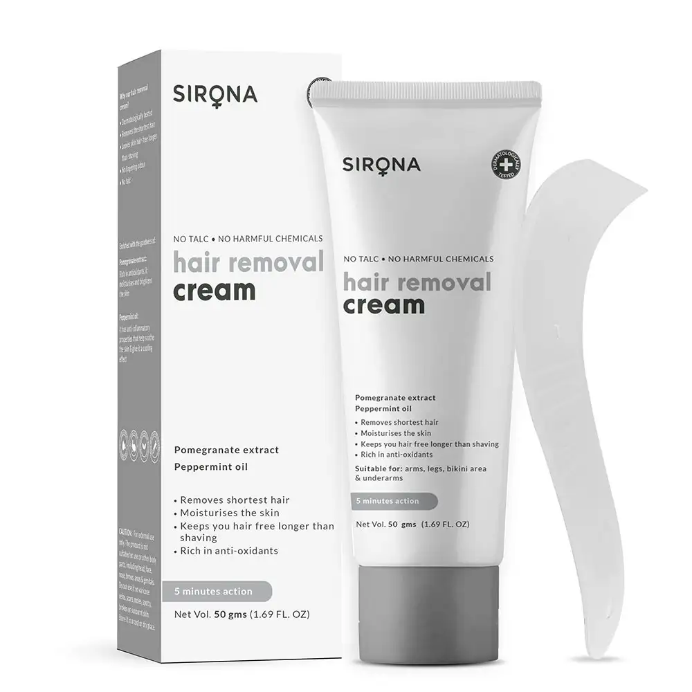 Sirona Hair Removal Cream,  50 g  for All Types of Skin