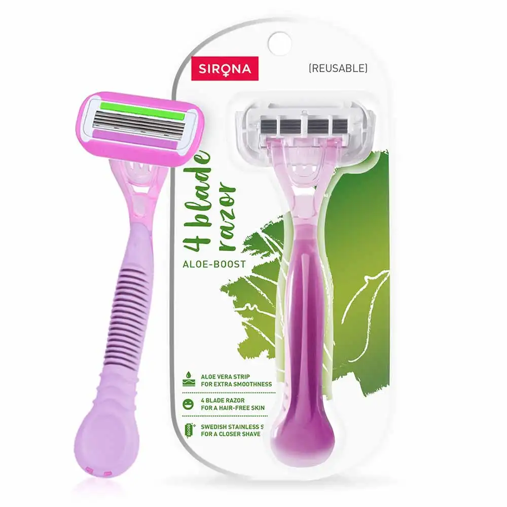 Sirona Reusable Hair Removal Razor,  1 Piece(s)/Pack  for Women with Aloe Boost