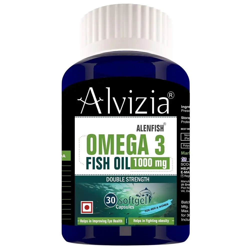 Alvizia Omega 3 Fish Oil 1000mg,  30 softgels