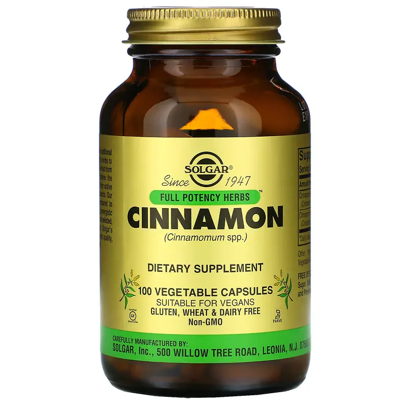 Full Potency Herbs, Cinnamon, 100 Vegetable Capsules