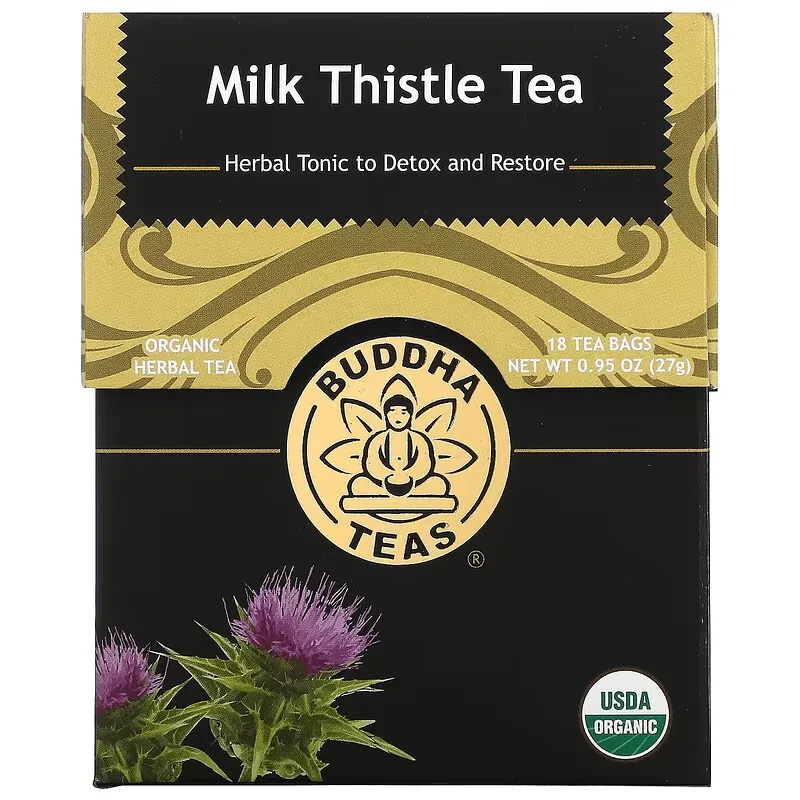 Organic Herbal Tea, Milk Thistle, 18 Tea Bags, 0.95 oz (27 g)