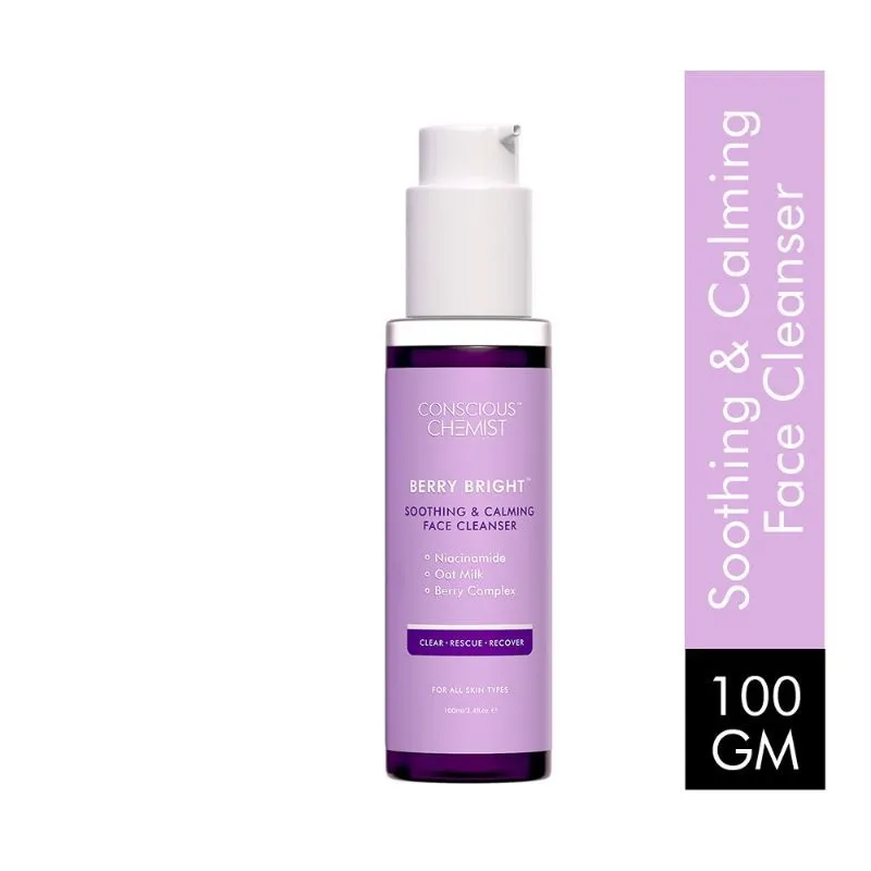 Conscious Chemist Berry Bright Soothing & Calming Face Cleanser For All Skin Types