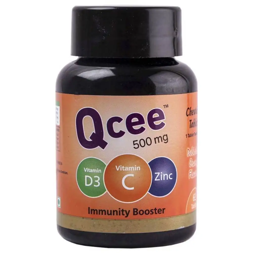 Qcee Immunity Booster,  60 chewable tablet(s)  Delicious Orange