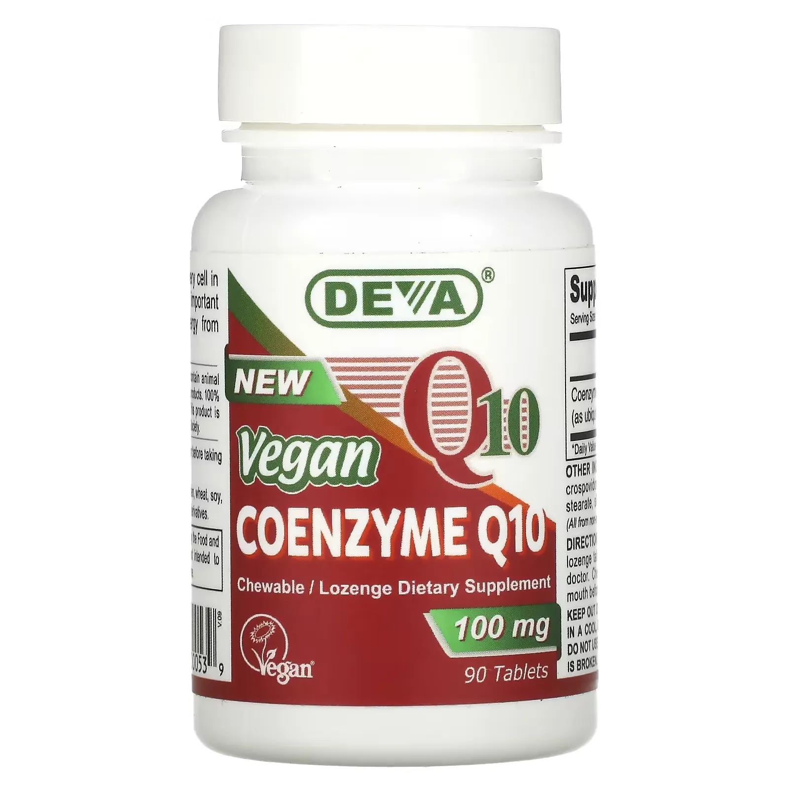 Vegan, Coenzyme Q10, 100 mg, 90 Tablets