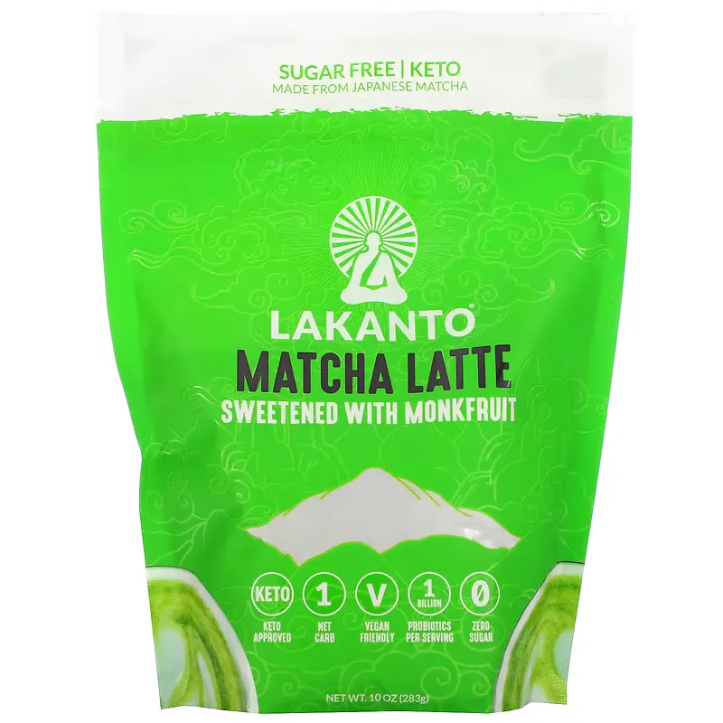 Matcha Latte, Sweetened with Monkfruit, 10 oz (283 g)