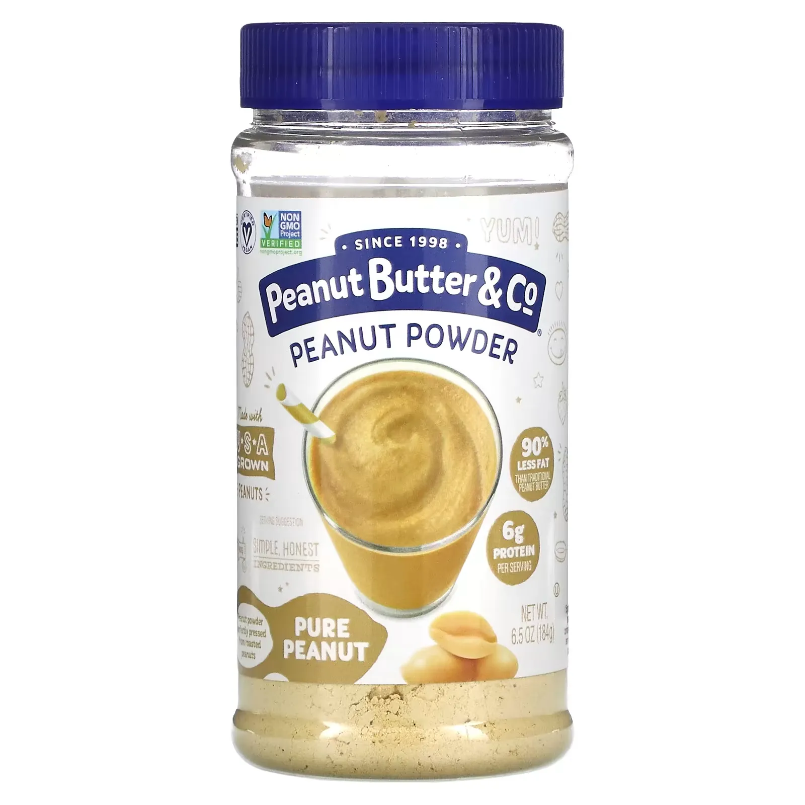 Peanut Powder, Pure Peanut, 6.5 oz (184 g)