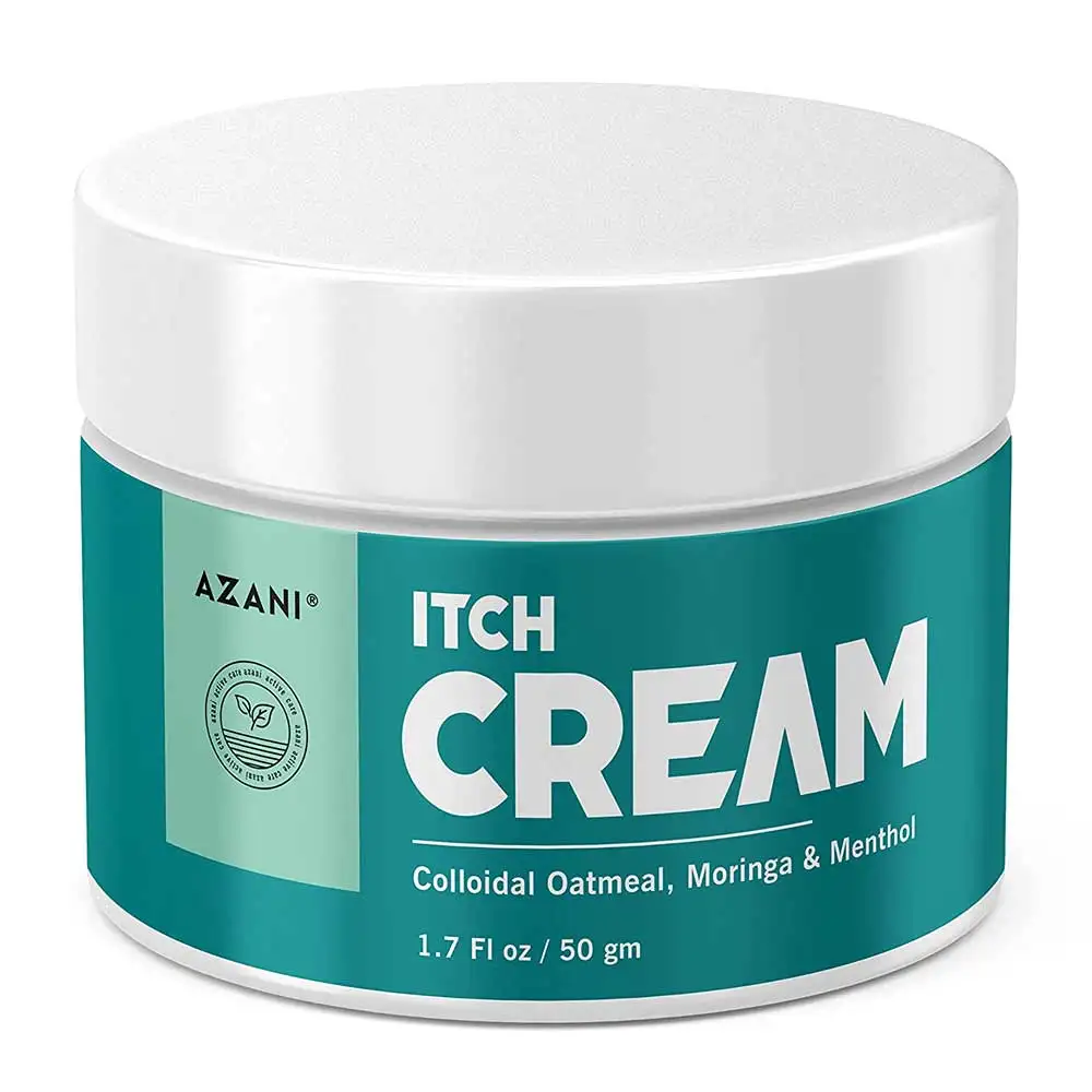 Azani Active Care Itch Cream,  Colloidal Oatmeal Moringa & Menthol  50 g