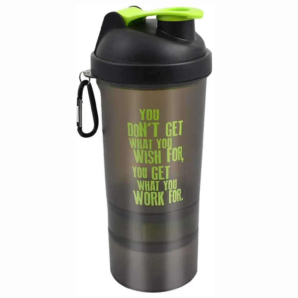 Greenbee Protein Shaker,  Black Green  500 ml