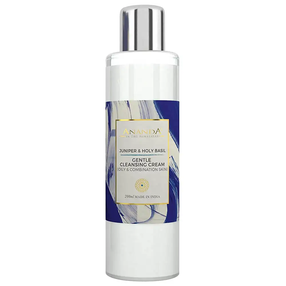 Ananda Gentle Cleansing Cream for Oily and Combination Skin,  200 ml  Juniper and Holy Basil