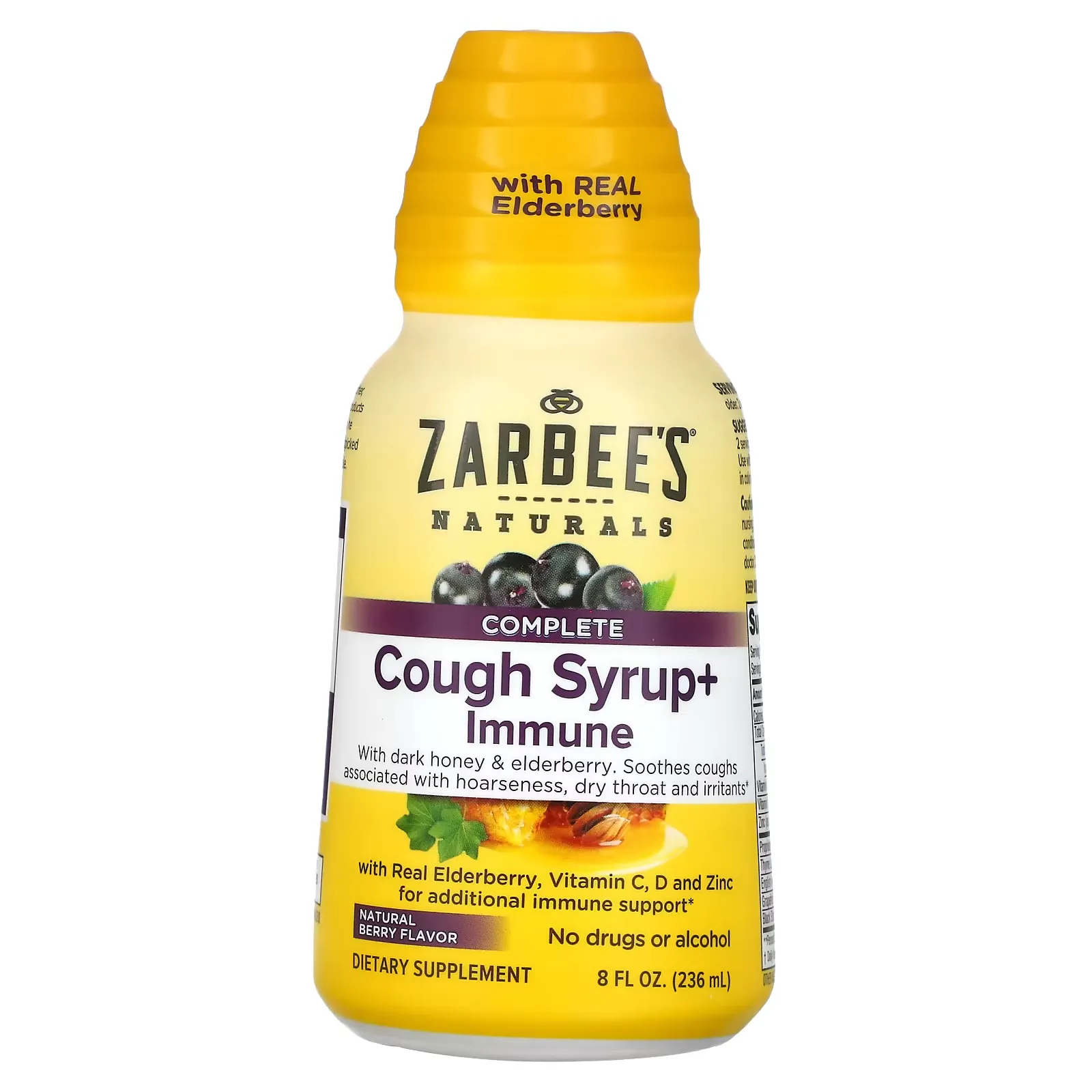 Complete Cough Syrup + Immune, Natural Berry, 8 fl oz (236 ml)