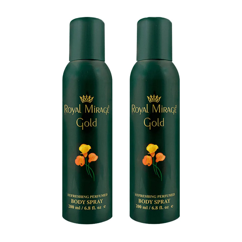 Royal Mirage Gold Refreshing Perfumed Body Spray - Pack Of 2