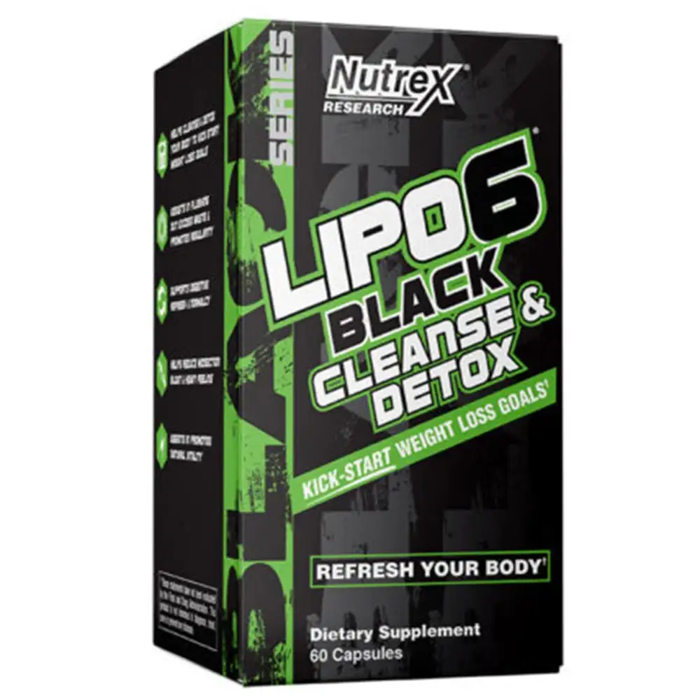 Nutrex Lipo 6 Black Cleanse & Detox,  60 capsules  Unflavoured