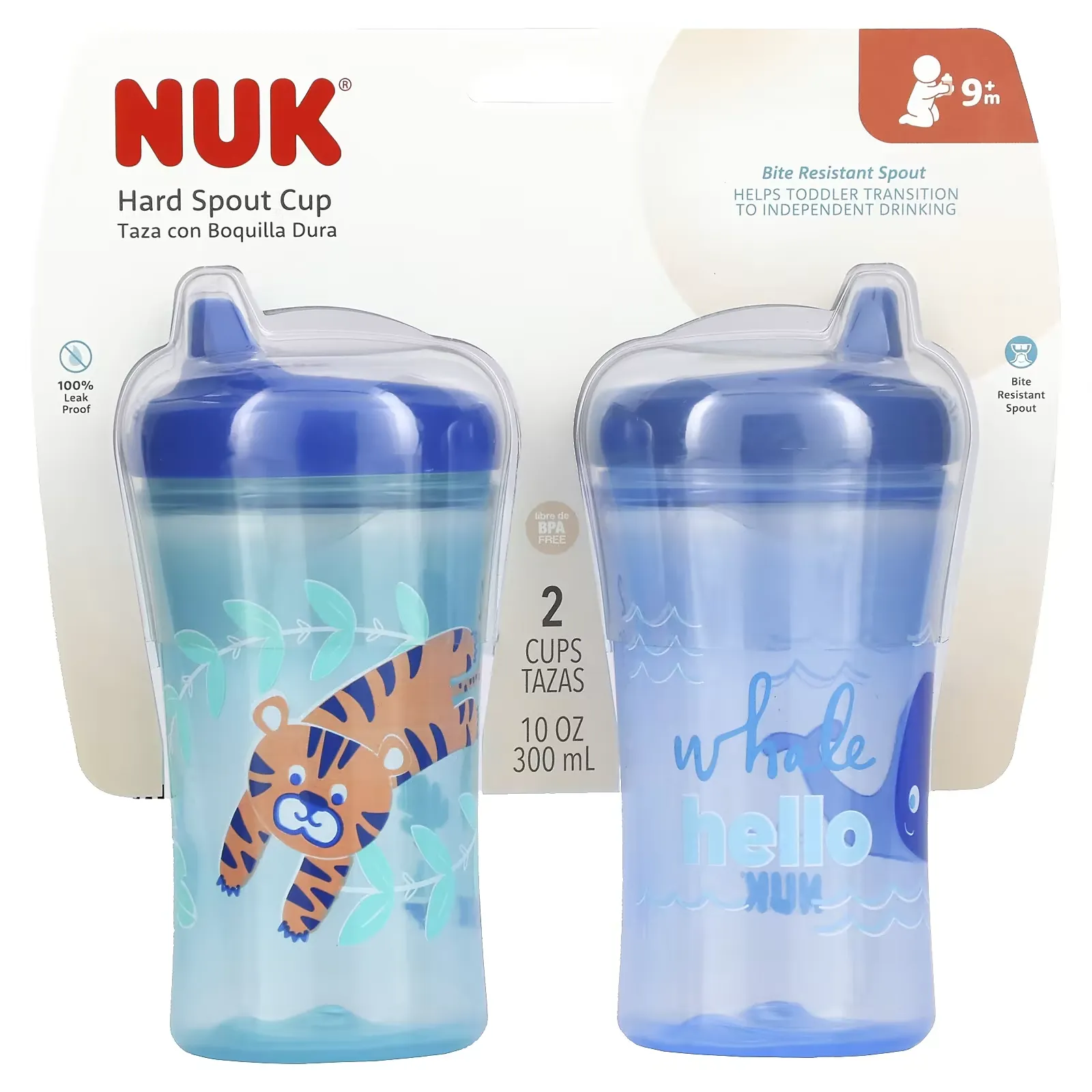 First Essentials, Hard Spout Cup, 9+ Months, 2 Cups, 10 oz (300 ml) Each