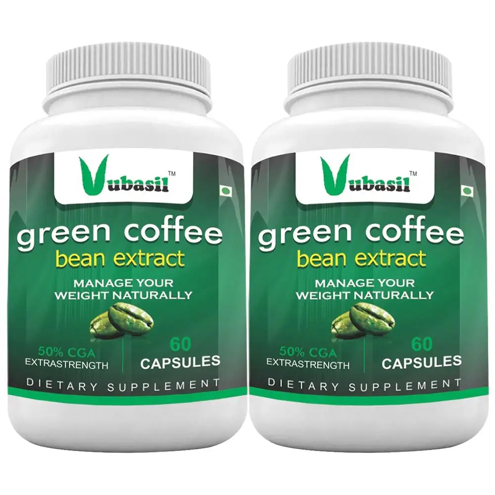 Vubasil Green Coffee Bean Extract with 50% CGA,  120 capsules