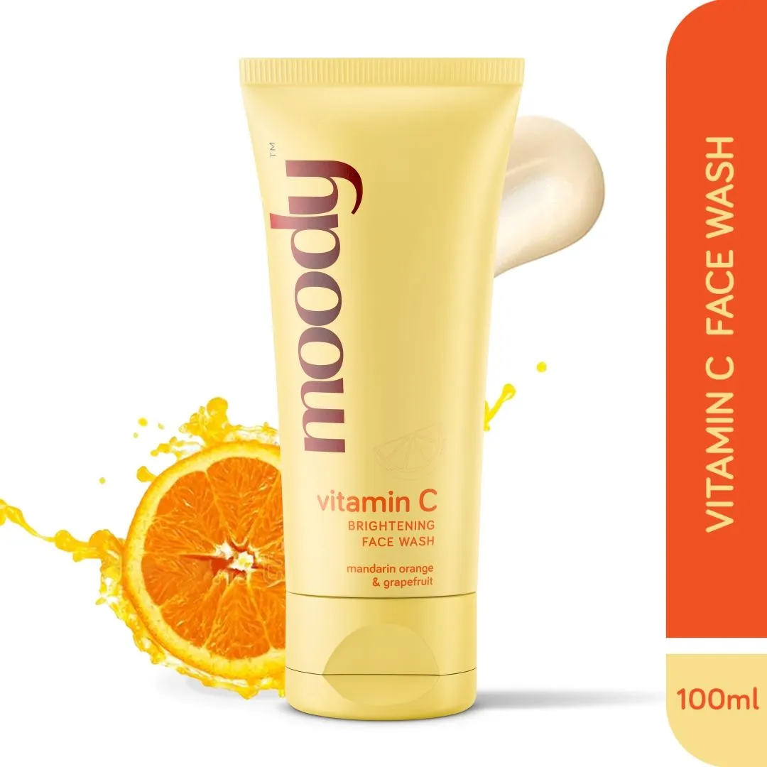 Moody Vitamin C Brightening Face Wash With Mandarin Orange & Grapefruit