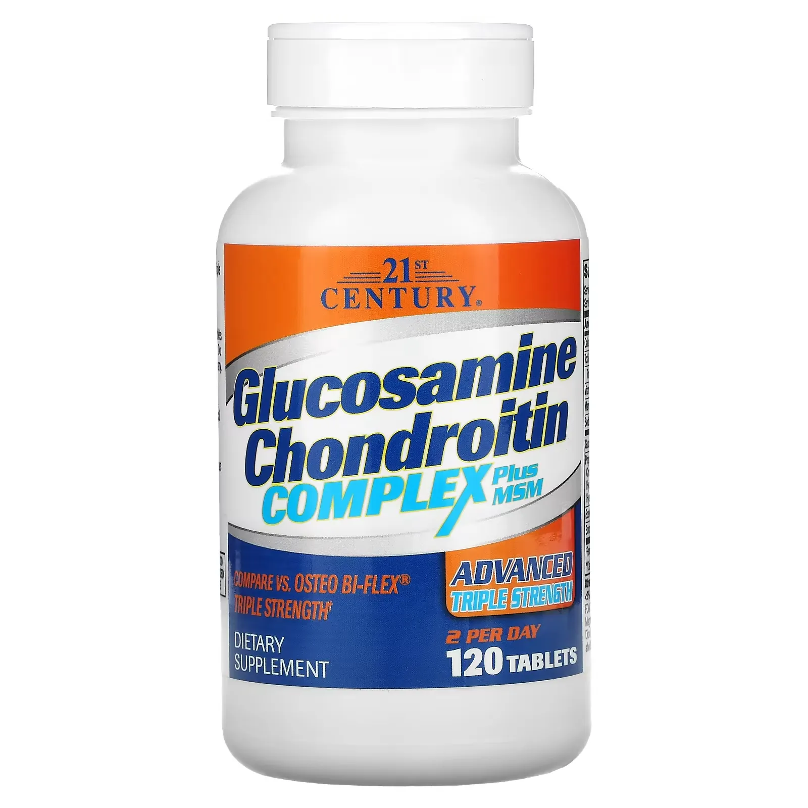 Glucosamine Chondroitin Complex Plus MSM, Advanced Triple Strength, 120 Tablets