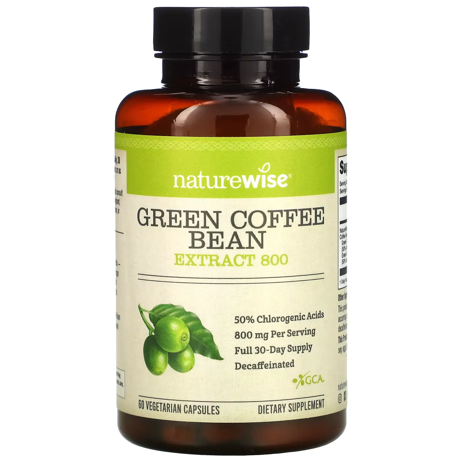 Green Coffee Bean Extract, 800 mg, 60 Vegetarian Capsules