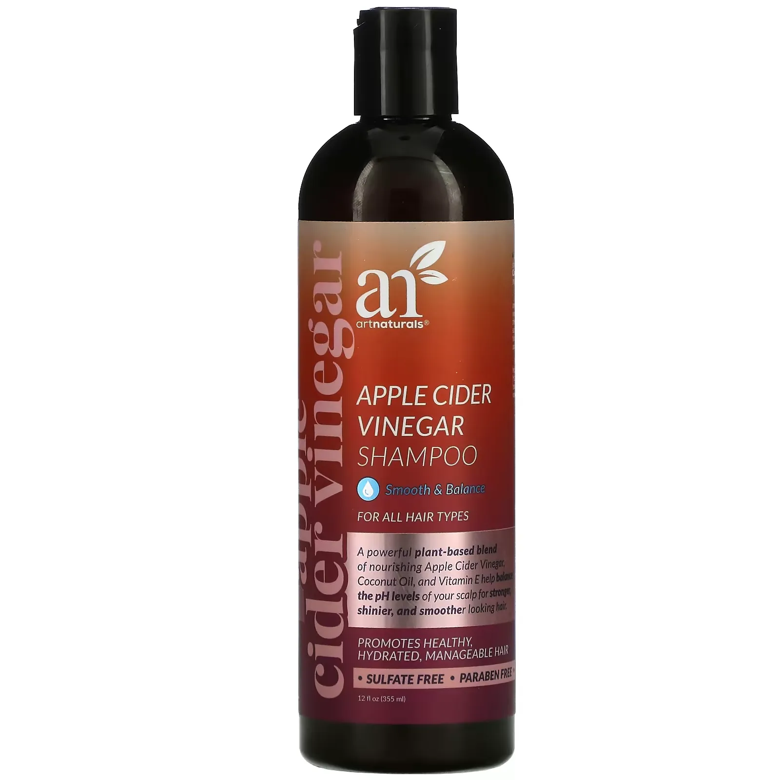 Apple Cider Vinegar Shampoo, 12 fl oz (355 ml)