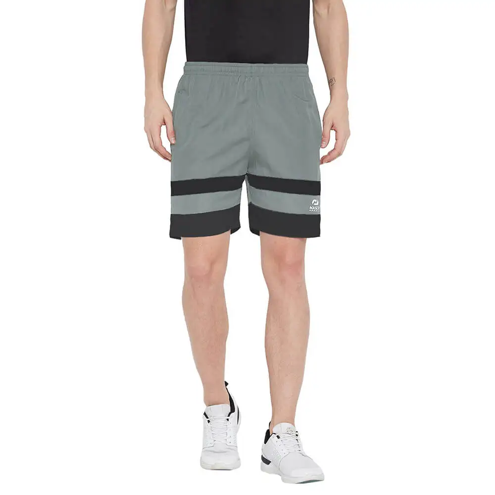 Masch Sports Mens Regular Fit Polyester Shorts,  Small  Grey